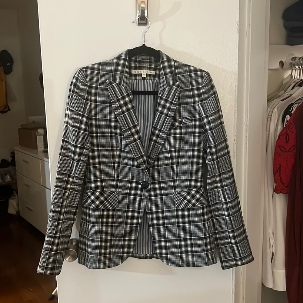 Veronica Beard, plaid blazer, size 4